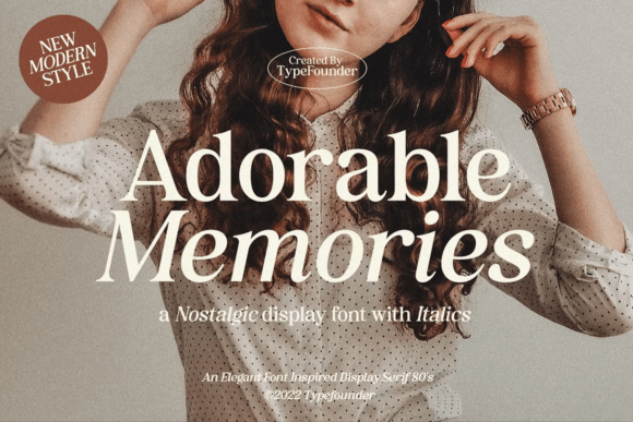 Adorable Memories: The Ultimate Display Font for Nostalgic Branding