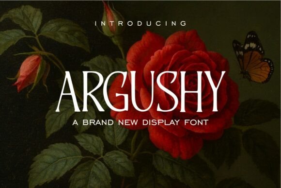 Argushy: A Romantic Display Font for Editorial Design