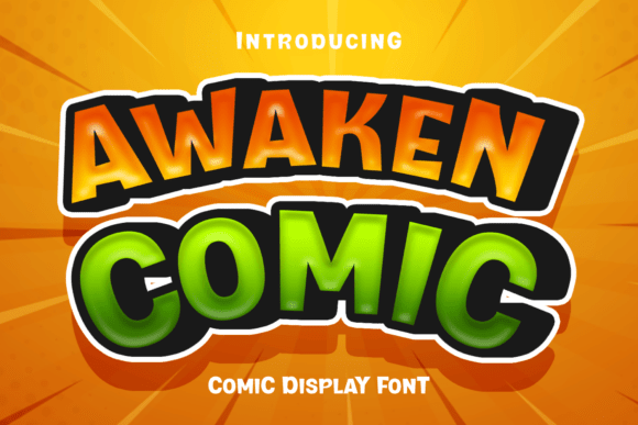 Awaken Comic: The Playful Typeface for Modern Digital Brands