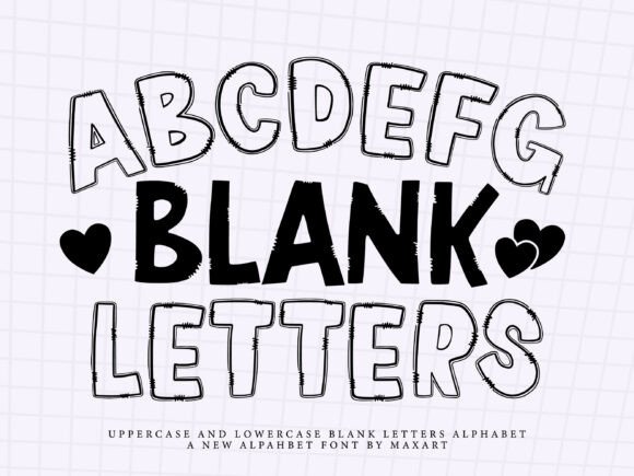 Blank Letters: The Playful Display Font for Seasonal Campaigns