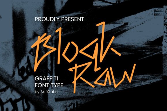 Block Raw: The Bold Graffiti Display Font for Urban Branding