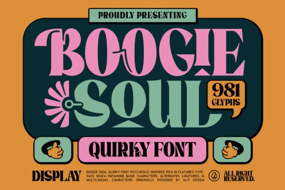Boogie Soul: The Ultimate Psychedelic Quirky Display Font for Bold Branding