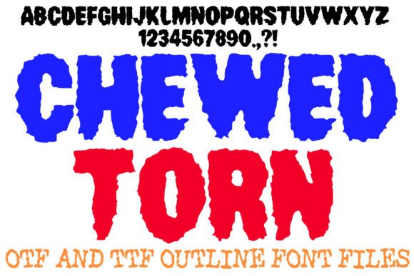 Chewed Torn: The Aggressive Display Typeface for Bold Campaigns