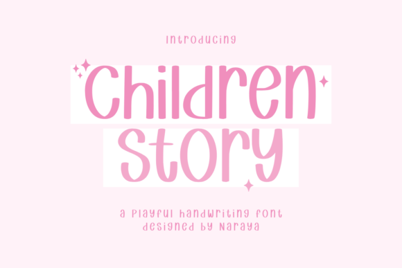 Children Story: A Playful Handwritten Font for Small Business Branding
