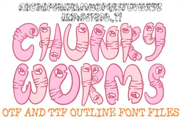 Chunky Worms: The Playful Display Typeface for Modern Web Design