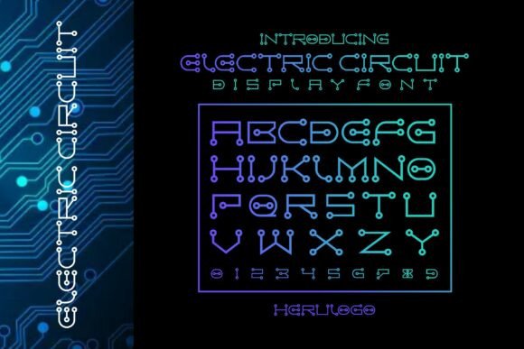 Circuit Electric: The Futuristic Display Font for Modern Branding