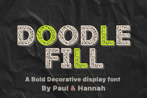 Doodle Fill: The Ultimate Bold Display Font for Creative Projects