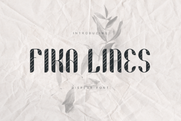 Fika Lines: A Sophisticated Display Typeface for Modern Campaigns