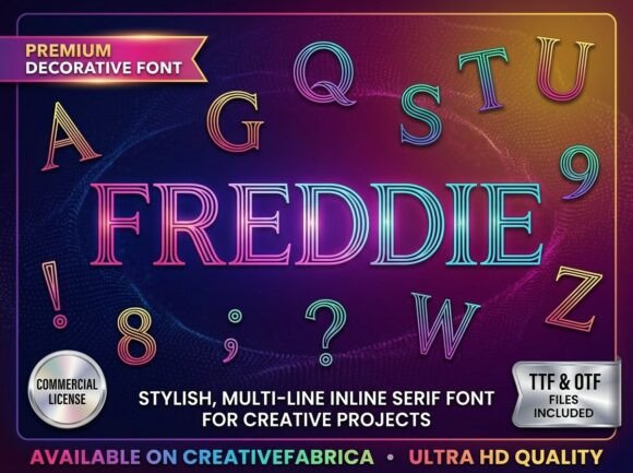 Freddie: The Premium Display Font for Bold Branding