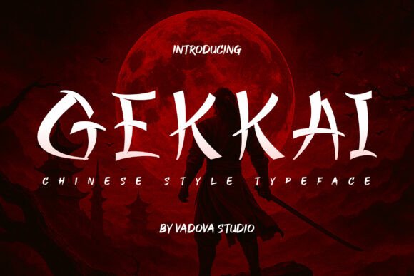 Gekkai: A Bold Chinese-Style Display Font for Modern Design