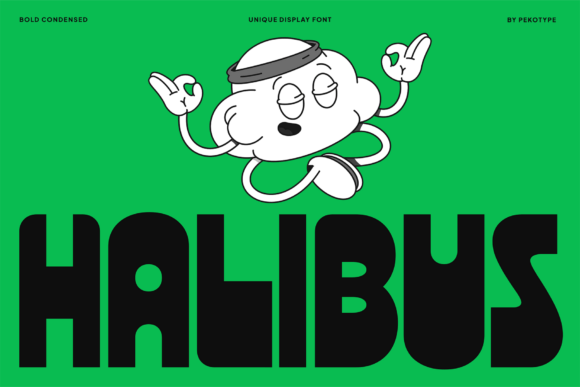 Halibus: The Bold Display Font for Friendly Brand Identity