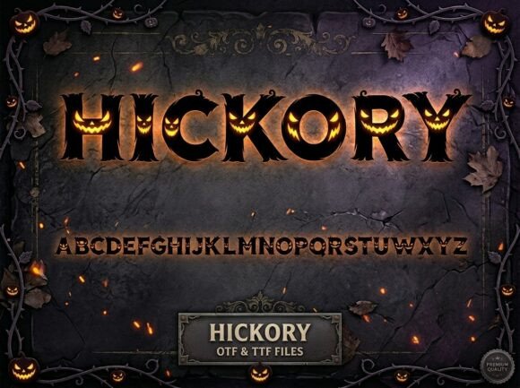 Hickory: The Ultimate Display Font for Horror Branding