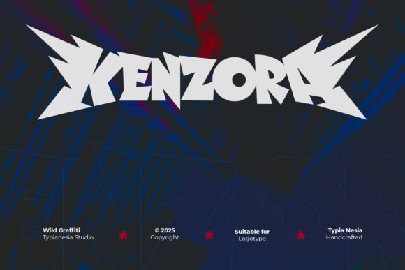Kenzora: The Wild Graffiti Typeface for Bold Branding