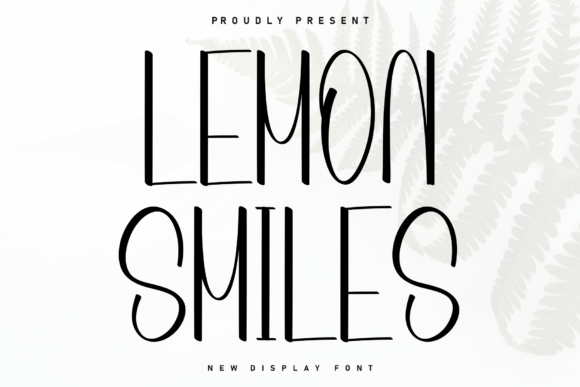 Lemon Smiles: A Handwritten Display Font for Modern Editorial Design