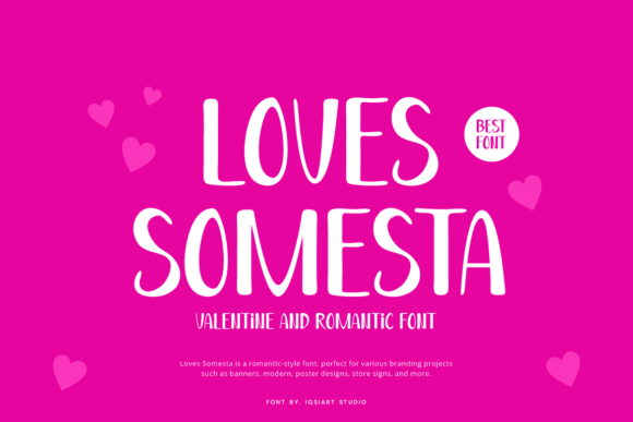 Loves Somesta: The Perfect Typeface for Romantic Brand Identity