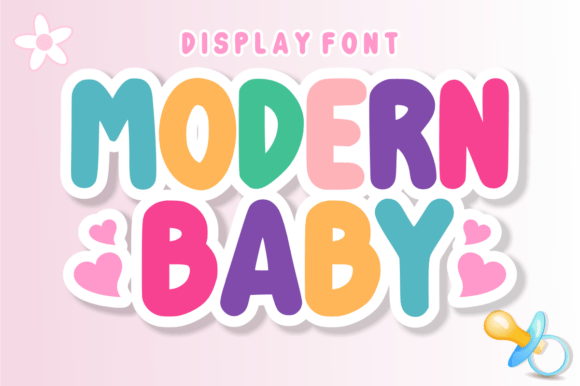 Modern Baby: A Playful Display Font for Joyful Editorial Design