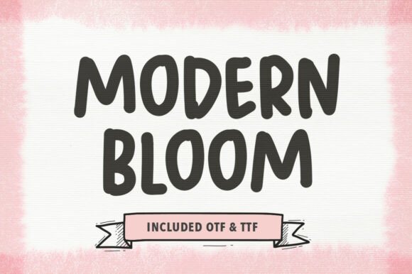Modern Bloom: The Bold Display Typeface for Fresh Brand Identity