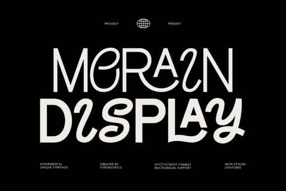 Morain Display: A Bold Experimental Typeface for Modern Web Design