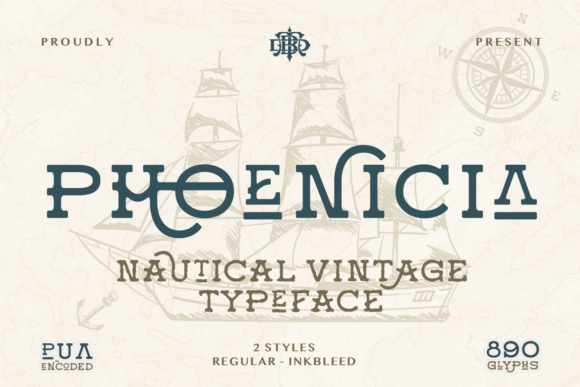 Phoenicia: The Nautical Vintage Typeface for Your Brand