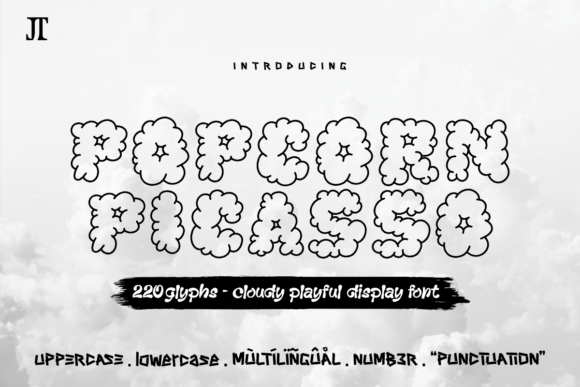 Popcorn Picasso: A Bold Display Font for Playful Branding
