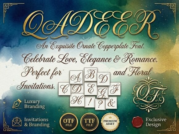 Qadeer: The Elegant Typeface for High-End Branding