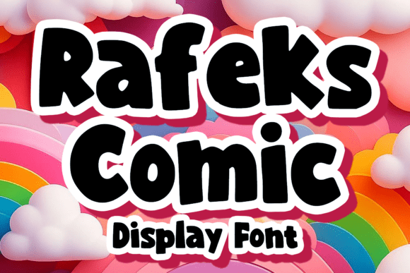 Rafeks Comic: A Bold Display Typeface for Editorial Creativity
