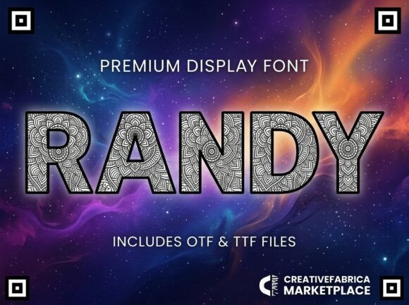 Randy: The Premium Display Font for Bold Editorial Design