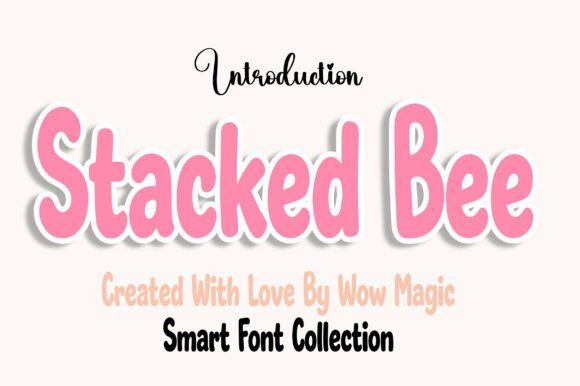 Stacked Bee: The Bold Display Font for Playful Digital Branding