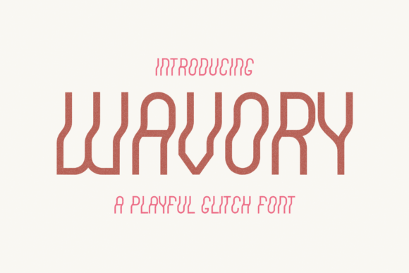 Wavory: A Bold Display Font for Trendy Craft Designs